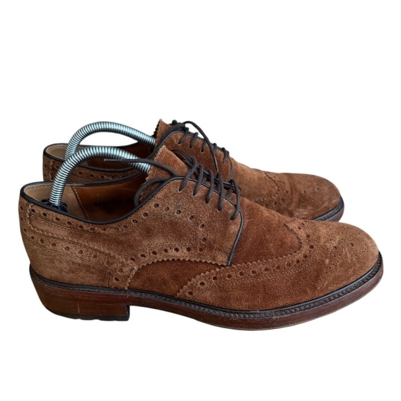 Antonio Maurizi Wingtip Suede Oxford, Brown main image 13